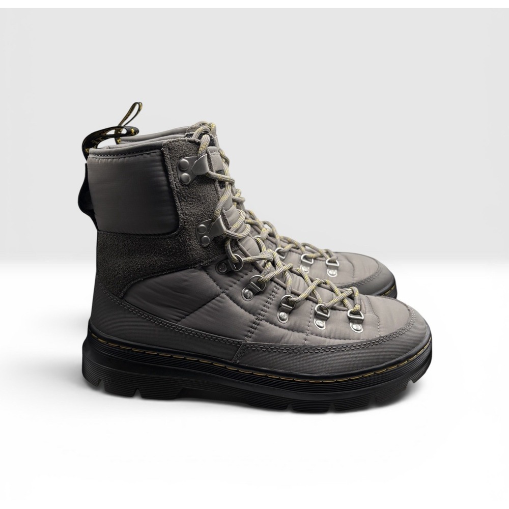 Dr. Martens Men's Combs Tech Quilted Casual Boots Size 9 Nickel Grey -1812